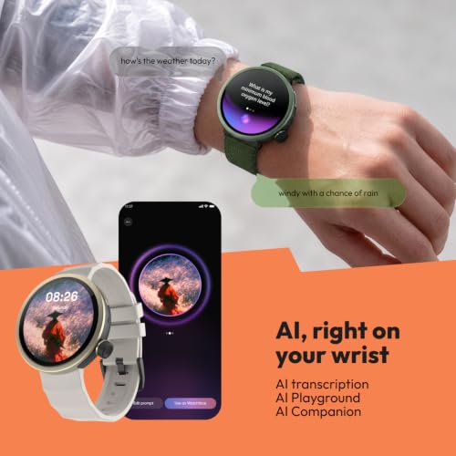 Noise Alt Watch 1 Smart Watch 1.32” AMOLED Display, Built-in GPS, AI Suite, Functional Rotating Crown, 1000NITS Brightness, Upto 14 Days Battery - Chosen Blue (Light)