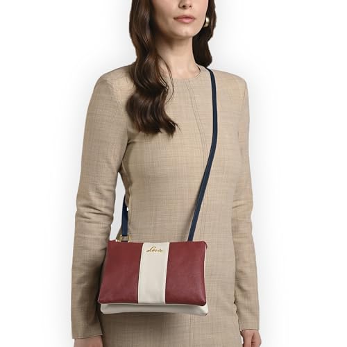 Lavie Women's Lynn 2C Colorblock Crossbody Sling Bag | Top Zip Sling Bag | Ladies Purse Handbag | Gift for Women
