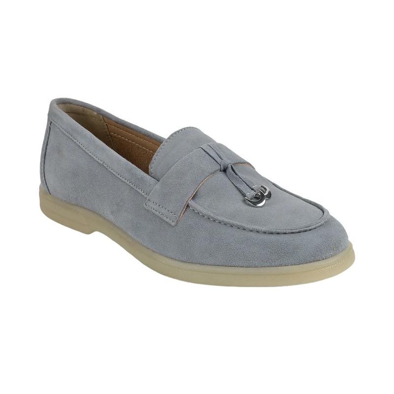 tresmode Angil Platinum Women's Casual Loafers in Size 7 UK / 40 EU
