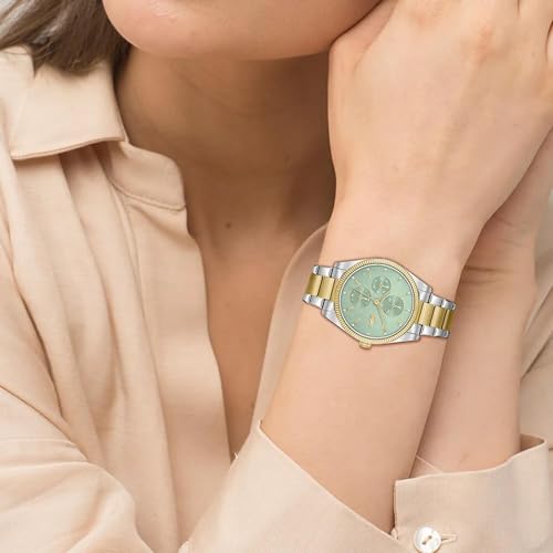 Lacoste Orsay Qtz Multifunction Sage Round Dial Women's Watch|Stainless Steel Material|Multi Color Band - 2001364