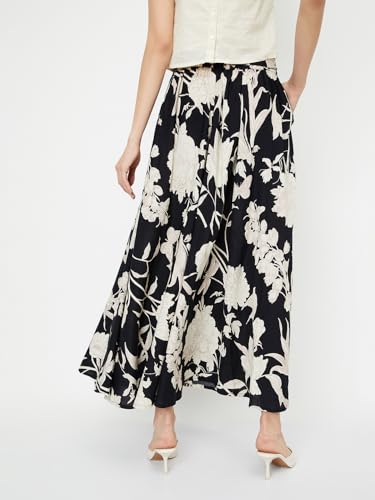 Max Rayon Western Skirt Black