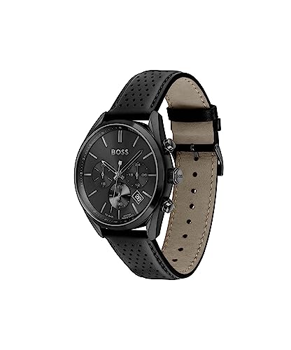 Boss Champion Chronograph Black Round Dial Men's Watch - 1513880