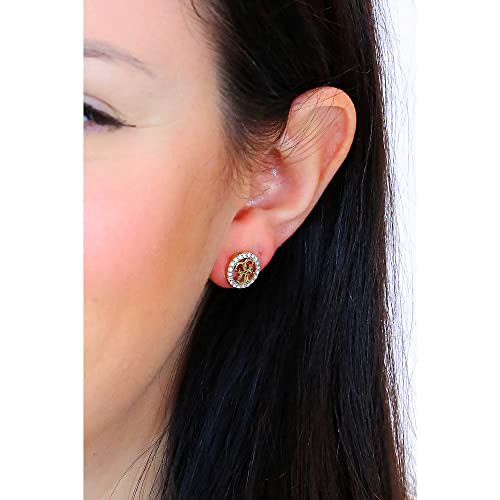 GUESS Life In 4G Gold-Plated Stainless Steel Earrings For Women | Hypoallergenic | Lightweight & Durable | Perfect For Gifting