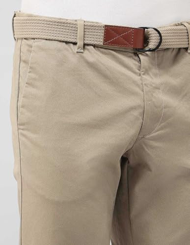 U.S.Polo Association Men's Denver Slim Fit Satin Trousers (USTRO160D_Brown_30)