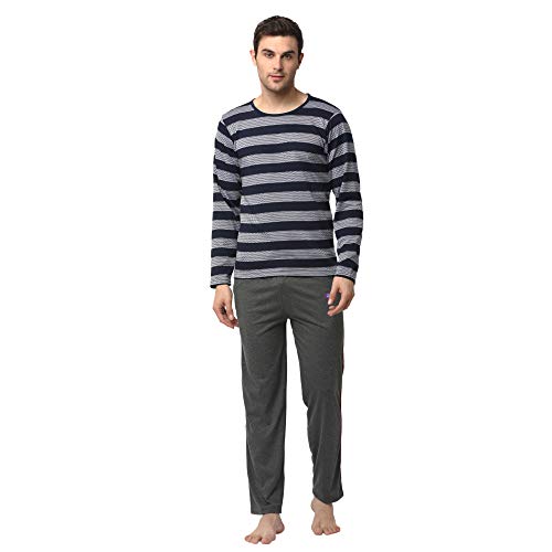 Mack JONNEY Regular fit Multicolor Mens Night Suits(Pack of 1) MACK635952