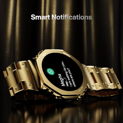 Boltt Obsidian 33.5mm (1.32 inch) AMOLED Display, Stainless Steel Design, 466 * 466 px Resolution, Bluetooth Calling, Multiple Sports Modes, Health Mode, IP67, Weather Updates