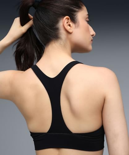 Puma Women's Nylon Wired Casual Sports Bras (527481_Black