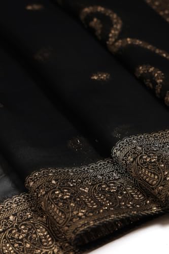 Soch Women's Organza Salwar Suit Set (OWA5CD22378_Black