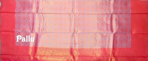 SREE KUMARAN Women's Kanchipuram Kubera Silk Pure Pattu Sarees With Blouse (VSK271-6)