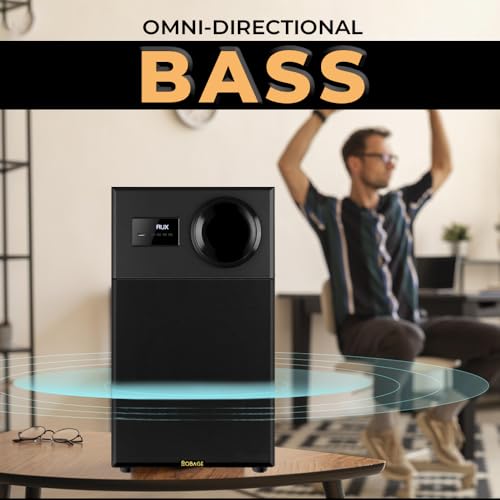 OBAGE Newly Launched Ultra Ultimate 350W 2.1 Home Theatre System with Powered Non Pressed Subwoofer, HDMI ARC, Optical in, Bluetooth V5.3, USB