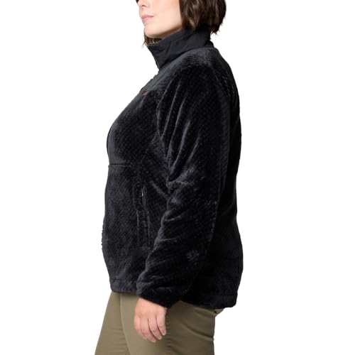Columbia womens Fire Side Full Zip III, Black, Medium