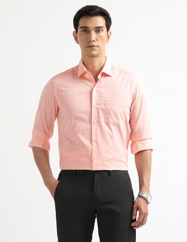 Arrow Orange Formal Shirt_ARAEOSH3146_40