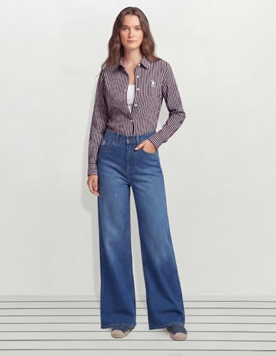 U.S. POLO ASSN. High Rise Flared Fit Jeans Blue