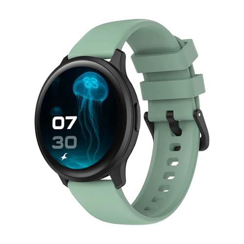 Fastrack Jupiter R3 with 1.38" Ultra UV Round Display with Singlesync BT Calling, Heart Rate, SpO2 & Sleep Tracking,IP68,Fast Charging,Upto 5 Days Battery- Smart Watch for Man and Woman - Sage Green