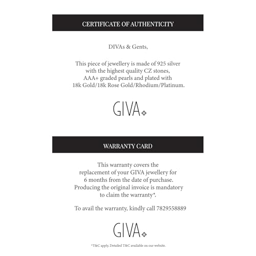 GIVA 925 Silver Snowflake Necklace| Necklace to Gift Women & Girls | With Certificate of Authenticity and 925 Stamp | 6 Months Warranty