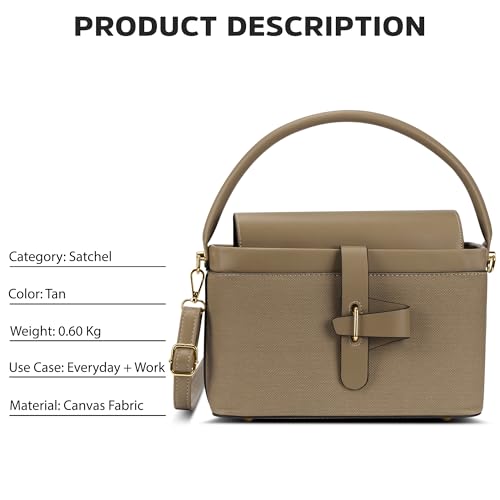 Lavie Signature Women's Zion Belt Satchel Bag | Satchel Handbag for Work | Ladies Purse | Stylish Shoulder Bag | Gift for Women