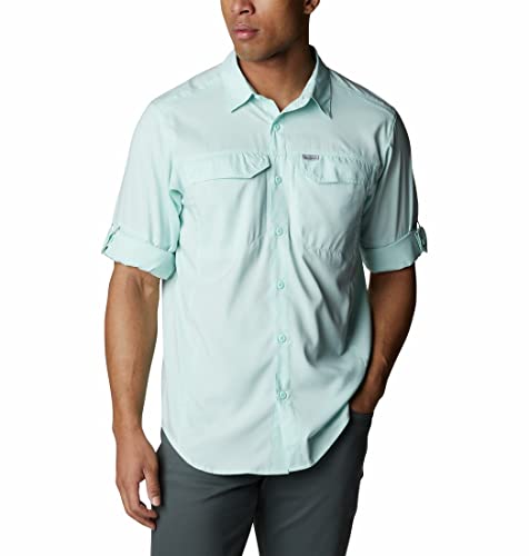 Columbia Mens Silver Ridge Lite Long Sleeve Shirt, ICY Morn, L
