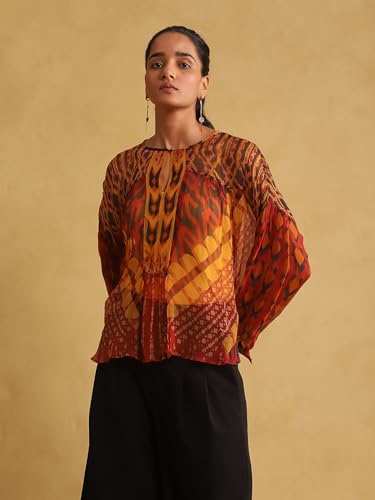 Ritu Kumar Rust Printed Top