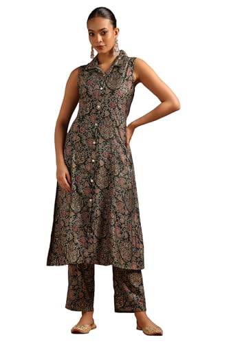 Soch Womens Green Desert Storm Paisley Print Co-Ord Set