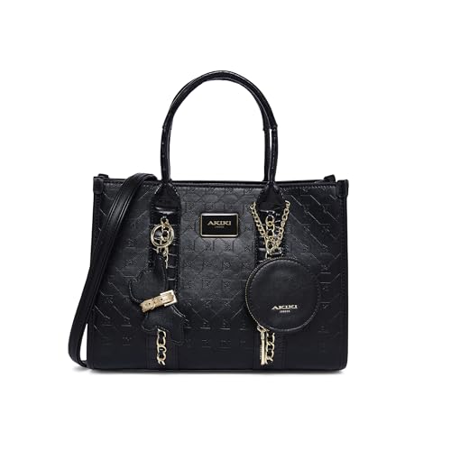 Akiki London Women's Hounslow Medium Box Satchel Handbag | Satchel Bag for Work | Ladies purse | Stylish Shoulder Bag | Gift For Women