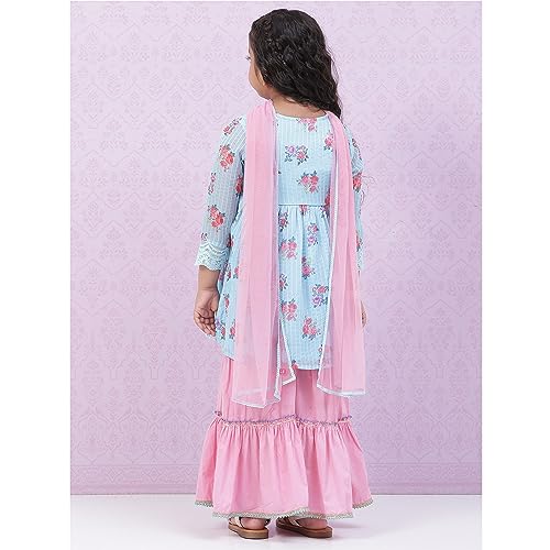 BIBA GIRL PRINTED RELAXED KID(KW4760_BLUE_11)