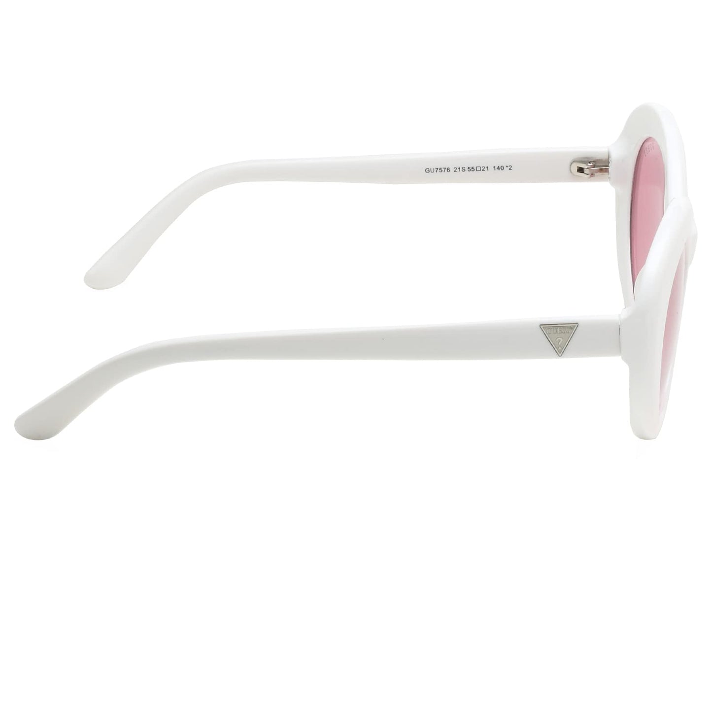 Guess Solid Oval Women Sunglasses - (GU7576 21S 55 S |55| Pink Color Lens)