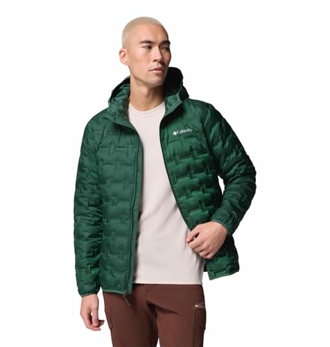 Columbia Men Green HEAT SEAL Delta Ridge II Down Jacket, XL