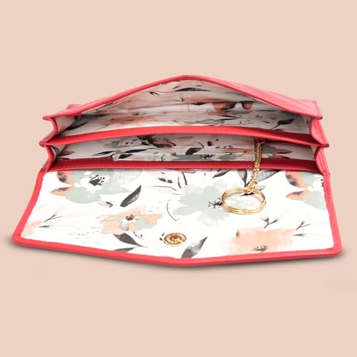 Lona Premium Minimalist Leather Clutch – Envelope Silhouette with Subtle Chain Detailing for Modern Elegance