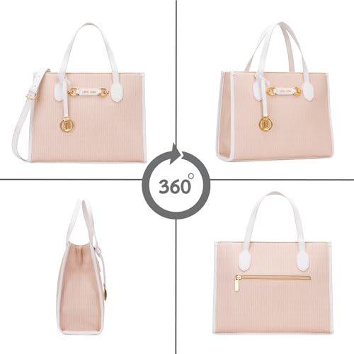 Lavie Luxe Tiffany Medium Box Tote Bag for Women | Tote Bag for Work | Ladies purse | Stylish Shoulder Bag | Gift for Women