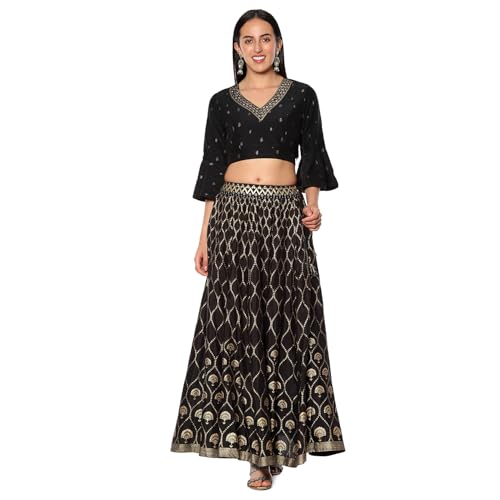 Biba Women's Black Shantoon Skirt_L