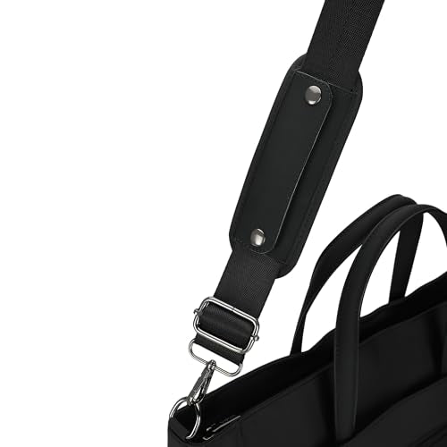 Fastrack Women Workease All-Day Laptop Tote Bag,15" Laptop Compatibility,Made With Nylon For Durability,Workwear Bags,College Bags With Laptop,Black