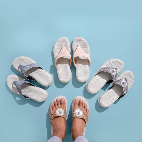 Indifeet Doctor Chappals for Women, Women's Orthopedic Stylish Slippers Footwear, Ladies Fancy Soft Sandal Slipper, Woman Latest Casual Thong Chappal, Lady Fashion Best Daily Use Sandals, Brown