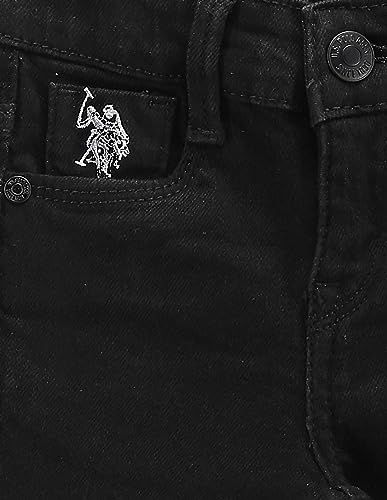 U.S. Polo Assn. Girls Rinsed Slim Fit Jeans Black