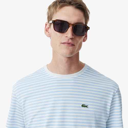 Lacoste Men's Classic Fit T-Shirt (TH9749F6Z_White / Blue