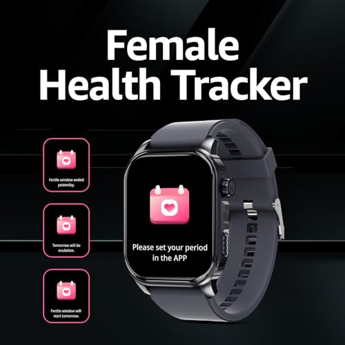 Itel Alpha 51.05mm (2.01") LED Display SmartWatch, 500 Nits Brightness, 7 Days Battery Life, Bluetooth Calling Along with Multisport Modes Smart Watch, IP67 Waterproof (Black)