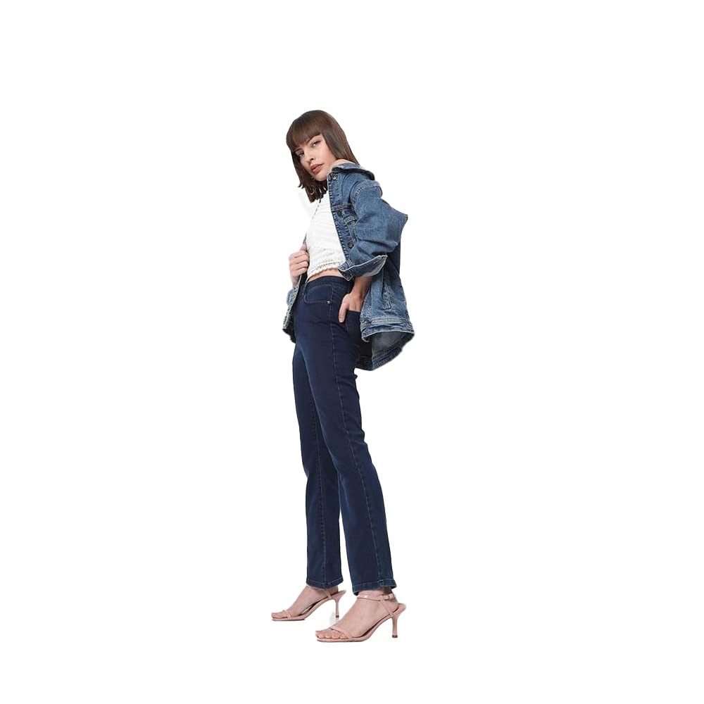VERO MODA Women's Bootcut fit Blue Classic Jeans_31