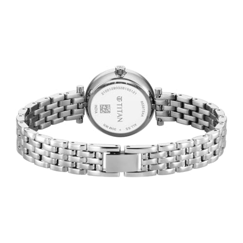 Titan Workday Edit with Quartz Analog Rose Gold Dial IPS Stainless Steel Strap Watch for Women - 95397SM01