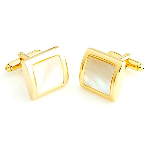 Peluche All Time Sexy: Studded with Natural Mother of Pearl (Semi Precious) Cufflinks for Men