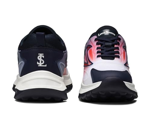 LOUIS STITCH Men’s Dusk Blue Lightweight Athleisure Sport Shoes | Ultra Cushioned Sole | Casual Lace-Up Sneaker and Athleisure Wear | Perfect for Casual, Gym & Travel Wear | LS-AT-FS03-BU | UK-6