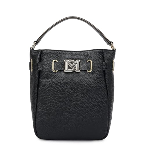 Da Milano Leather Satchel Bag for Women - Black (LB-02424)