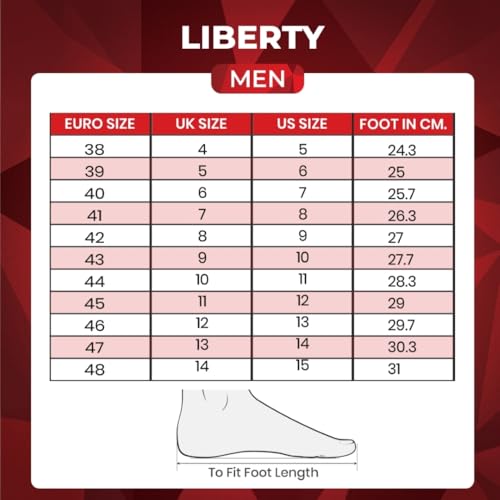 Liberty LEAP7X 3877 Beige Sports Lacing Sneakers for Men - 41