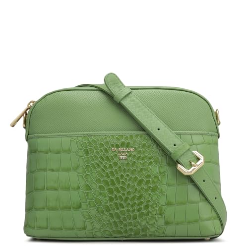 Da Milano Genuine Leather Green Sling (Small) (01915)