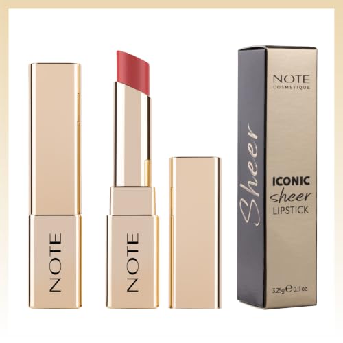 Note ICONIC SHEER LIPSTICK 208
