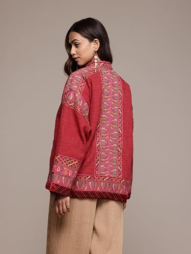 Ritu Kumar Pink Peru Solid Jacket