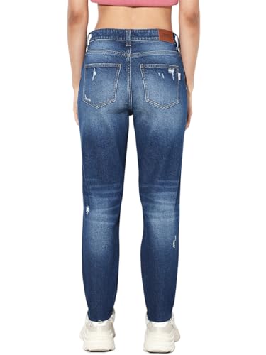 ONLY Women Slim Fit High-Rise Blue Jeans