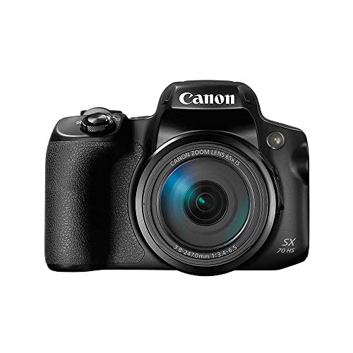Canon PowerShot SX70 HS Compact Digital Camera, 65x Optical Zoom, Built-in EVF, Wi-Fi Compatible, PSSX70HS