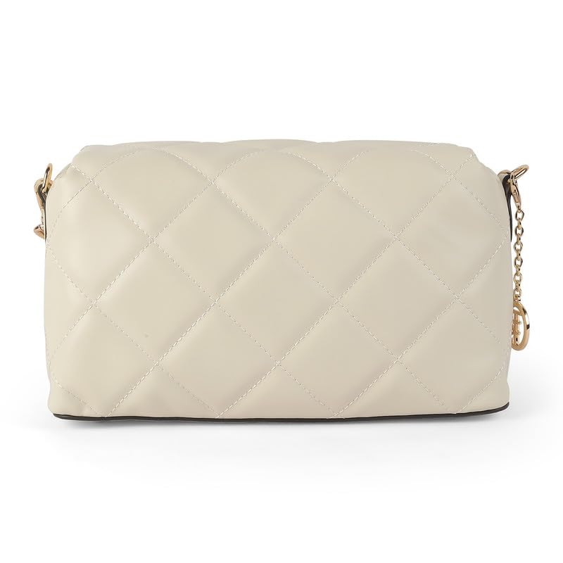 tresmode Boliva Beige Women's Quilted Sling Bag