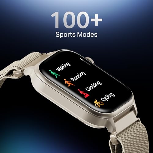 Boat Storm Infinity Plus Smartwatch with 20 Days Battery, ASAP™ Charge, 4.97 cm HD Display, Functional Crown, Multiple Sports Modes, BT Calling, SOS, IP68, Heart Rate & SpO2 Monitor (Sports White)