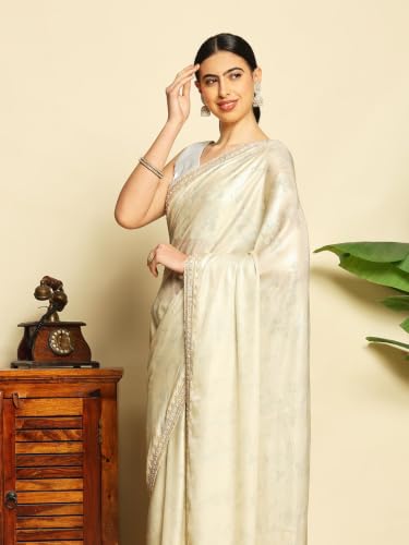 Meena Bazaar Women's Art Silk Saree | Elegant Designer Silk Saree | Soft Lightweight Traditional Ethnic Saree for Wedding, Festival, Party & Special Occasions