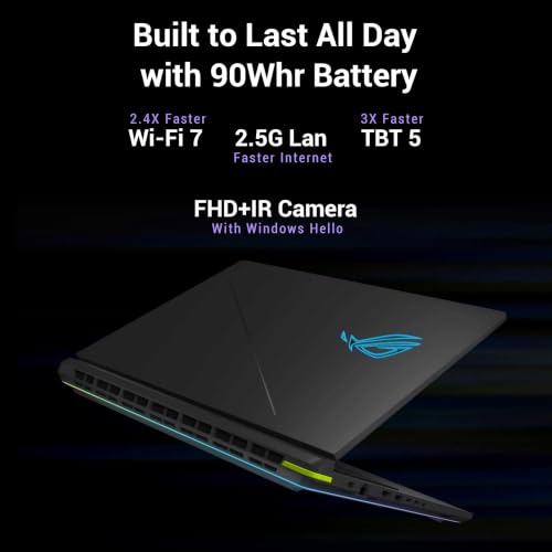 ASUS ROG Strix G18 (2026),Intel Core Ultra 9 (Series 2),RTX 5070 Ti-12GB,32GB RAM (Upgradeable),1TB SSD,FHD+,18"(45 cm),300Hz,Win 11,M365 Basic(1Y),Office 24,Gray,3.2 Kg,G815LR-TT292WS,Gaming Laptop